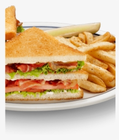 Transparent Club Sandwich Png - Club Sandwich With French Fries, Png Download, Transparent PNG