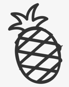 Black And White Pineapple Png, Transparent Png, Transparent PNG