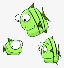 Fish, Cartoon, Aquarium, Fish Family, Cartoon Character - Cartoon Fish Family, HD Png Download, Transparent PNG