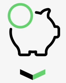 Reduce Costs Icon - Png Icon Money Pig, Transparent Png, Transparent PNG