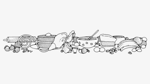 Baking Ingredients Clipart Black White, HD Png Download, Transparent PNG