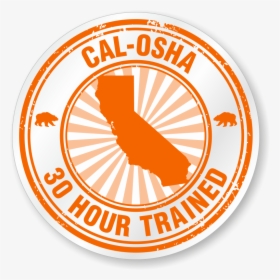 Cal-osha 30 Hour Trained Hard Hat Decals - 2011 Census Of India, HD Png Download, Transparent PNG