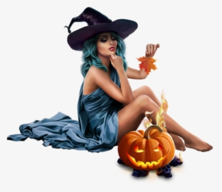 Halloween, Psp, Tube, 30th, Vampires, Witches, Clip - Girl Halloween Png, Transparent Png, Transparent PNG