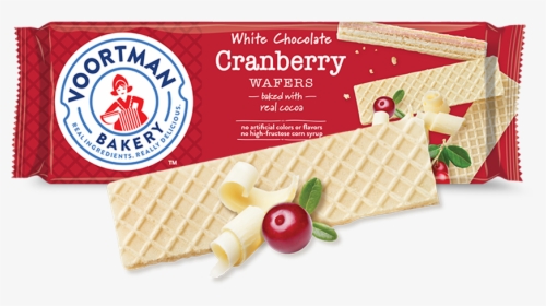 White Chocolate Cranberry Wafers - Voortman Strawberry Wafer Cookies, HD Png Download, Transparent PNG