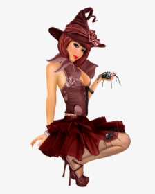 Personnage Femme Halloween - Vi Nina Tubes, HD Png Download, Transparent PNG