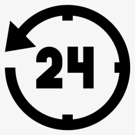 Últimas 24 Horas Icon - 12 Hour Clock Icon, HD Png Download, Transparent PNG