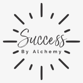 Success By Alchemy Logo Black On Clear At - Calligraphy, HD Png Download, Transparent PNG