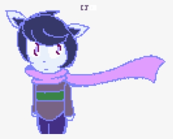 Transparent Cat Girl Png - Pixel Art Scarf Animation, Png Download, Transparent PNG