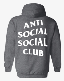 Anti Social Club Hoodie - Hoodie, HD Png Download, Transparent PNG