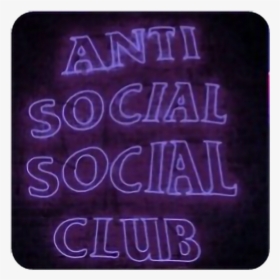 #square #antisocial #social #club #antisocialclub #neon - Mouse, HD Png Download, Transparent PNG