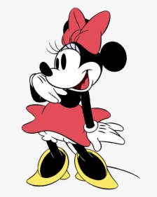 Minnie Mouse Clipart Classic Clip - Classic Minnie Mouse Cartoon, HD Png Download, Transparent PNG
