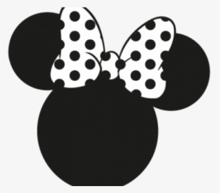 Minnie Mouse Face Vector - Minnie Mouse Silhouette Png, Transparent Png, Transparent PNG