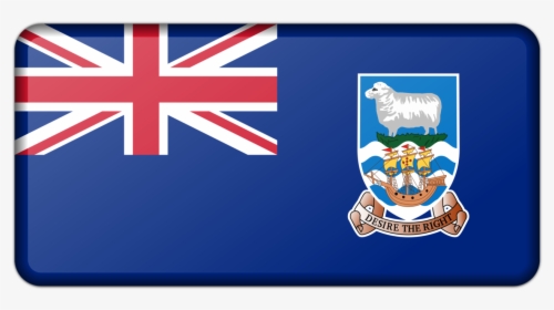 Flag,crest,rectangle - Falkland Islands Flag, HD Png Download, Transparent PNG