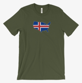 Iceland Usa T-shirt - Usa T Shirt Greenland, HD Png Download, Transparent PNG
