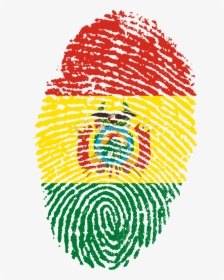 Bolivia Flag F - Morocco Flag Fingerprint, HD Png Download, Transparent PNG