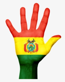 Bolivia, Flag, Hand, National, Fingers, Patriotic - Bolivia Flag, HD Png Download, Transparent PNG
