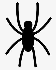 Spider Black Shape - Forma De Una Araña, HD Png Download, Transparent PNG