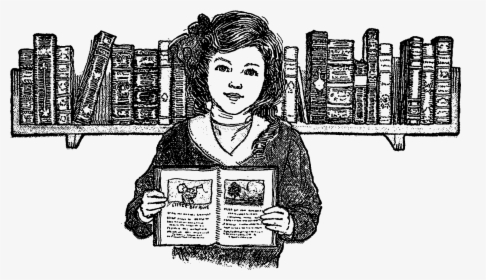 Vintage Reading Clip Art, HD Png Download, Transparent PNG