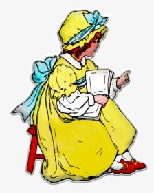 Vintage Girl, School, Retro, Education, Child, Old - Tell Story, HD Png Download, Transparent PNG