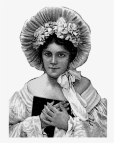 Victorian Lady Illustration - Vintage Face Png, Transparent Png, Transparent PNG