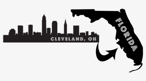 Cleveland Skyline Clip Art - Cleveland Skyline Drawing, HD Png Download, Transparent PNG