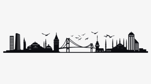 Istanbul Skyline Silhouette - Istanbul Png, Transparent Png, Transparent PNG