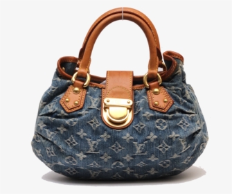 Louis Vuitton Blue Monogram Denim Pleaty Bag - Hobo Bag, HD Png Download, Transparent PNG