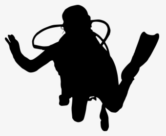 10 Scuba Diver Silhouette - Portable Network Graphics, HD Png Download, Transparent PNG