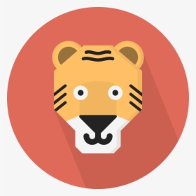 Creative Tail Animal Tiger - Transparent Tiger Icon, HD Png Download, Transparent PNG