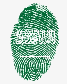 Saudi Flag Fingerprint, HD Png Download, Transparent PNG