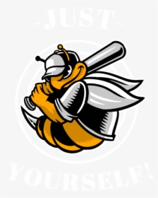 Just Bee Yourself - Bee Baseball Logo, HD Png Download, Transparent PNG