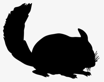 Chinchilla Silhouette Rodent Rex Rabbit - Chinchilla Silhouette, HD Png Download, Transparent PNG