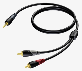 Stereo Mini To Dual Rca Audio Cable - 6.3 Mm To 2 Rca, HD Png Download, Transparent PNG