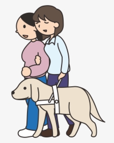 Blind / Visually Impaired Woman With A Friend And Guide - Png Clipart Blind, Transparent Png, Transparent PNG