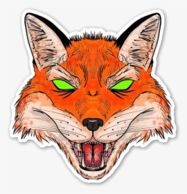 Fox Sticker - Illustration, HD Png Download, Transparent PNG