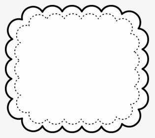 Clipart Banner Doodle - Black And White Cute Frame, HD Png Download, Transparent PNG