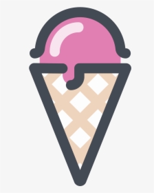 Lody Owocowe Icon - Ice Cream Icon Transparent, HD Png Download, Transparent PNG