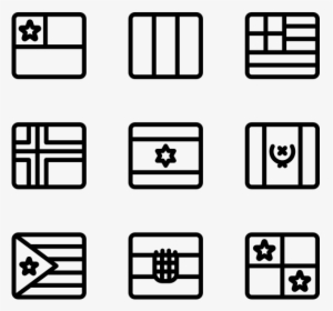 Monochrome Country Flags, HD Png Download, Transparent PNG