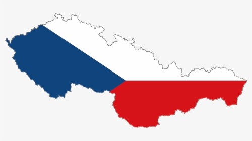 Flag-map Of Czechoslovak Socialist Republic - Czech Republic Flag Country, HD Png Download, Transparent PNG