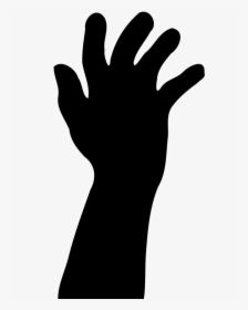 Hand Silhouette - Silhouette Hand Reaching Out, HD Png Download, Transparent PNG