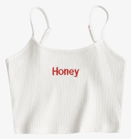 Honey Crop Top White, HD Png Download, Transparent PNG