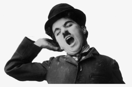 Charlie Chaplin Png Free Download - Charlie Chaplin Yawning Photograph, Transparent Png, Transparent PNG