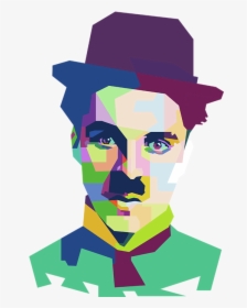 Charlie Chaplin Art Color Png Hd, Transparent Png, Transparent PNG