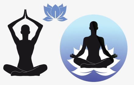 Lotus Position Stock Photography - Lotus Position Silhouette, HD Png Download, Transparent PNG