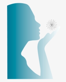 Yogi Silhouette Graphic With Flower, HD Png Download, Transparent PNG
