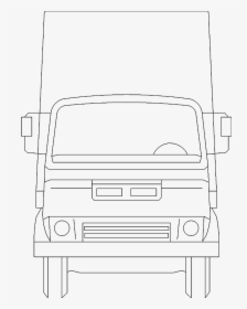Truck 1103d View   Class Mw 100 Mh 100 Pol Align Vertical - Png Draw Truck Front, Transparent Png, Transparent PNG