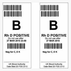 Blood Type Barcodes, HD Png Download, Transparent PNG