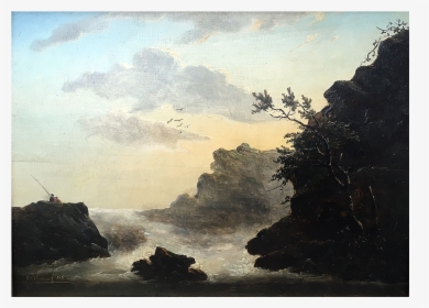 Cliff Sunset Png - Painting, Transparent Png, Transparent PNG
