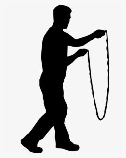 Exercise Clipart Black And White - Rope Skipping T Clipart Png, Transparent Png, Transparent PNG