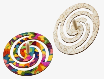Spinning Color Tops - Earrings, HD Png Download, Transparent PNG